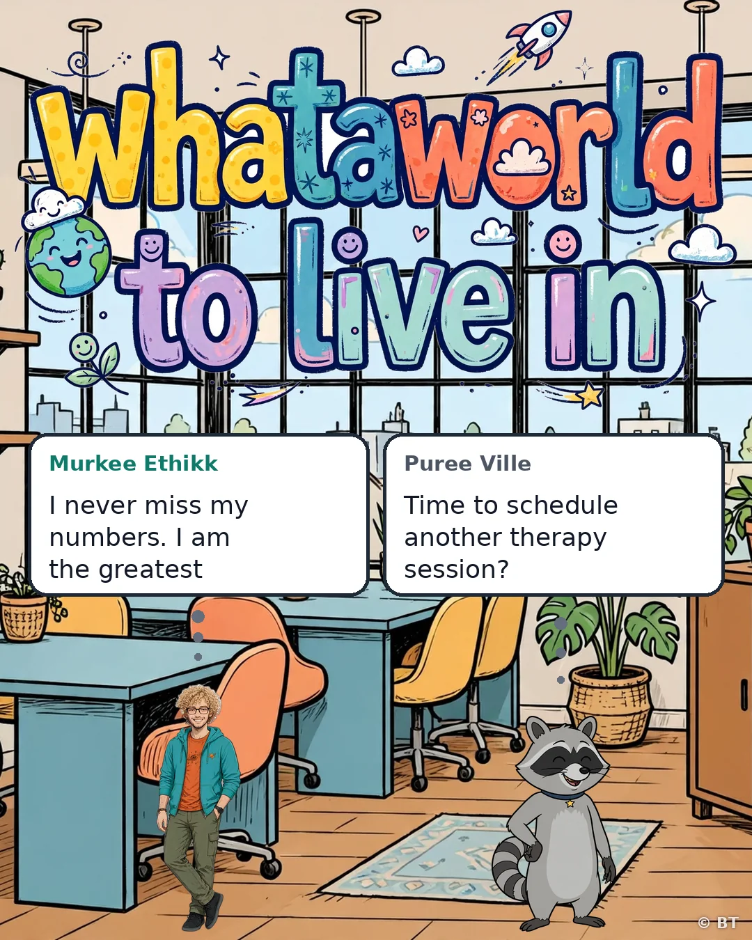 Murkee Ethikk: I never miss my numbers. I am the greatest Puree Ville: Time to schedule another therapy session?
